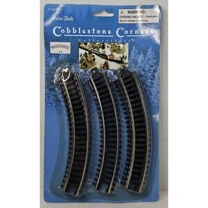 Cobblestone‎ Corners Collectibles Railroad Curve Rails-8 Pc